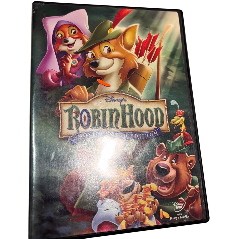 Disney Robin Hood DVD Most Wanted Edition Animated Classic Movie G Rated 2006